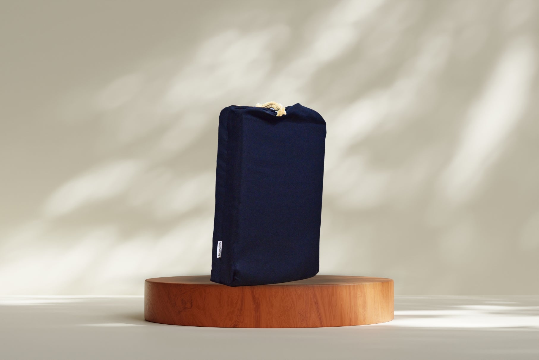 Vearthy Bamboo Lyocell Duvet Cover  Deep Ocean Blue - back