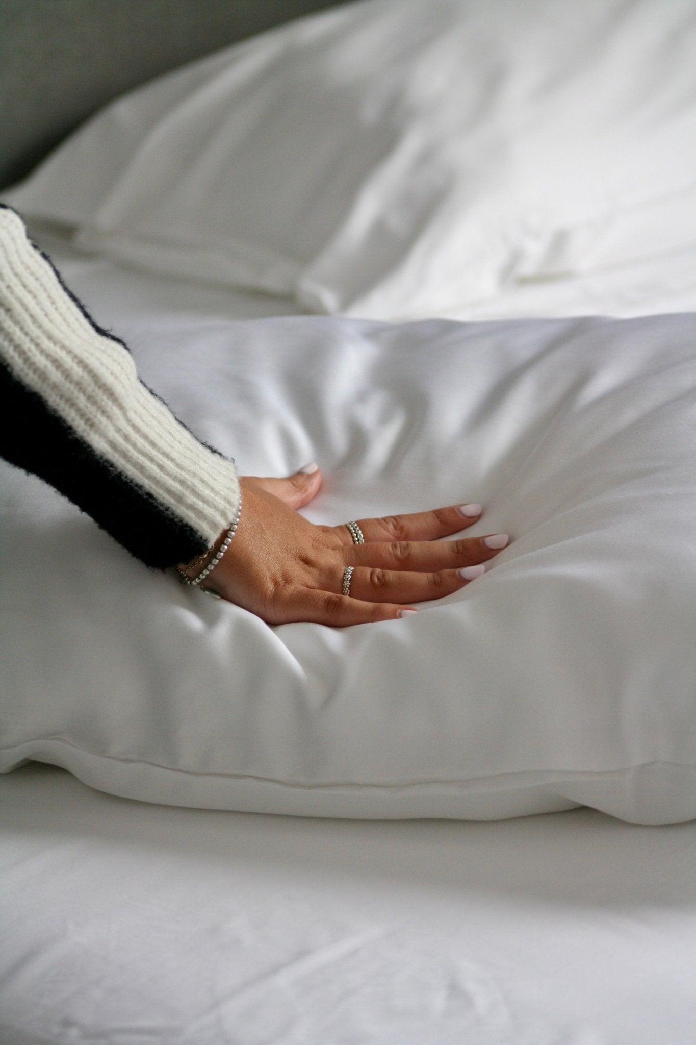 white bamboo lyocell pillowcase