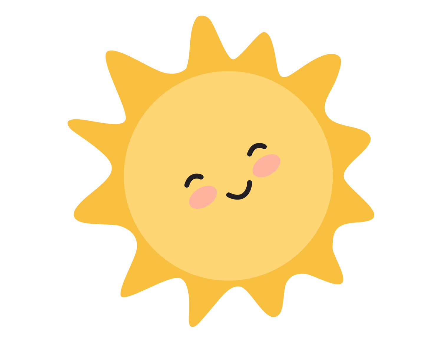 A smiling sun | vearthy