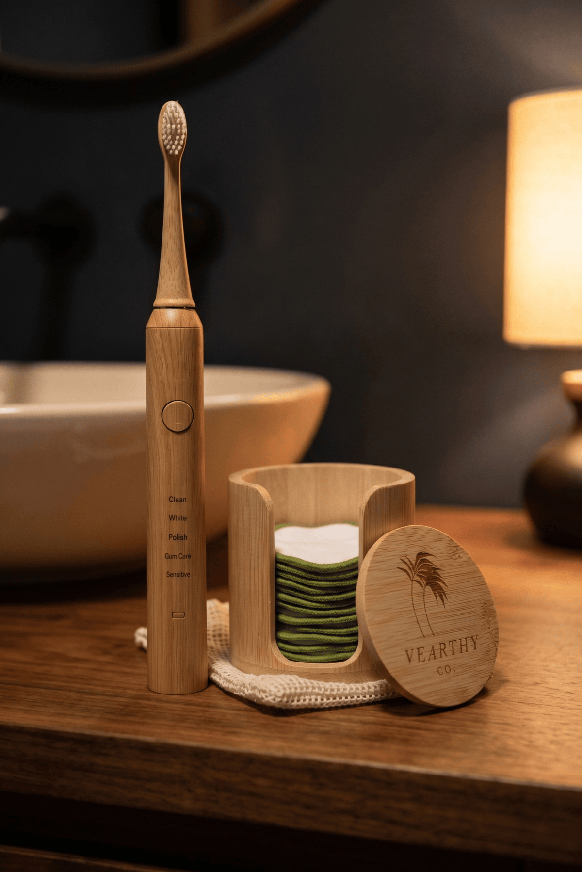 Everyday Essentials Set | Bamboo Sonic Toothbrush & Reusable Face Pads