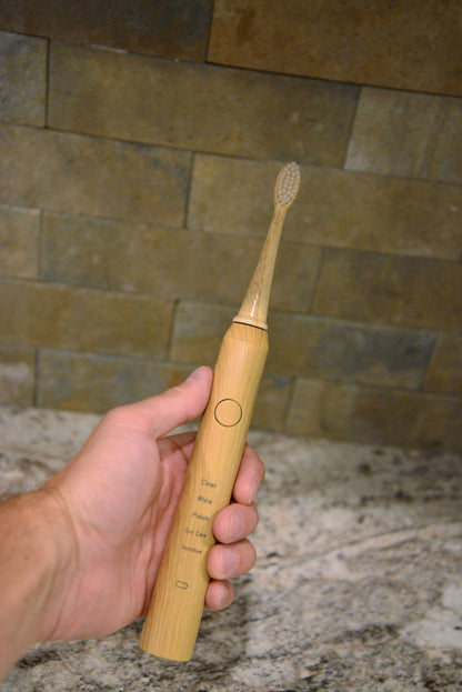 electric bamboo toothbrush - eco friendly