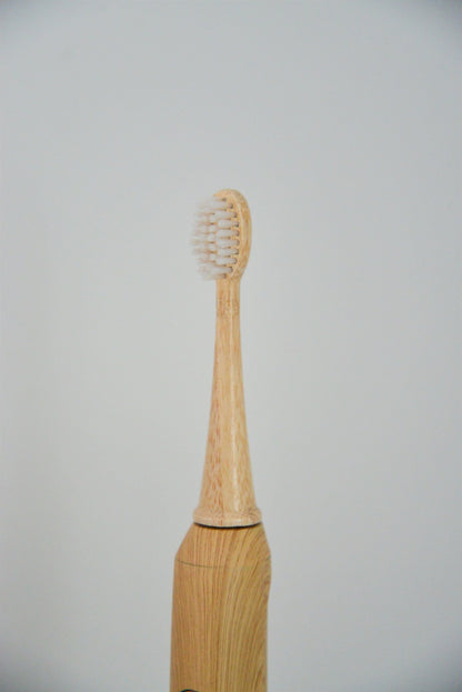 plant based toothbrush head made from castor seed oil and bamboo