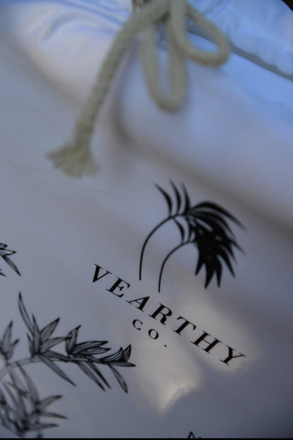 Bamboo carry bag close up from vearthy